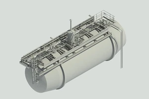 Vervangen staalconstructie onder bestaand bordes op watertank