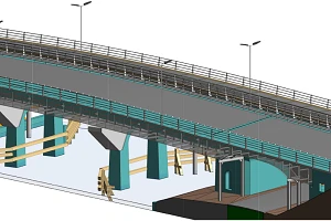 Modeleren van een bestaande brug en onderliggende kabel en leidingtrace’s
